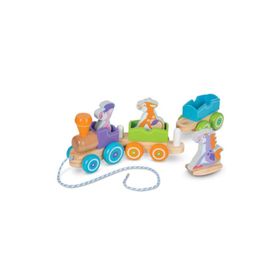 Melissa&Doug MD004608 Sallanan Çiftlik Hayvanları Çek Çek Tren
