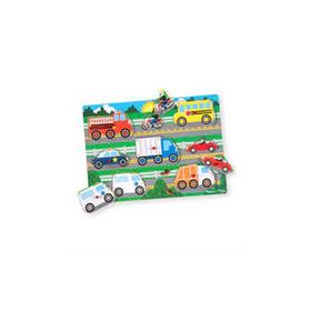 Melissa&Doug MD009051 Ahşap Tutmalı Yapboz - Araçlar Yeni