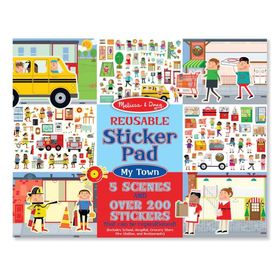 Melissa&Doug MD009114 Tak Çıkar Çıkartma Kitabı - Benim Şehrim