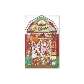 Melissa&Doug MD009408 Çiftlik Kabartmalı Tak Çıkar Çıkartma Seti