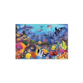 Melissa&Doug Melıssa Doug Ahşap Tombul Yapboz Deniz Canlıları