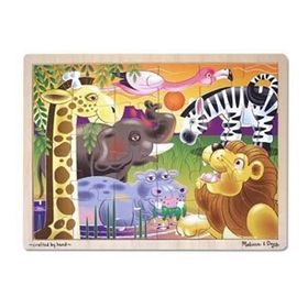 Melissa&Doug Safari Ahşap 24 Parça Yapboz