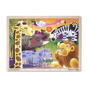 Melissa&Doug Safari Ahşap 24 Parça Yapboz
