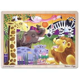 Melissa&Doug Safari Ahşap 24 Parça Yapboz