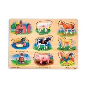 MELISSA&DOUG SESLİ YAPBOZ / ÇİFTLİK HAYVANLARI