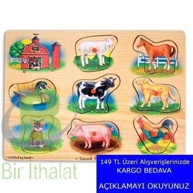 MELISSA&DOUG SESLİ YAPBOZ / ÇİFTLİK HAYVANLARI