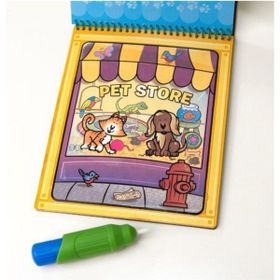 Melissa&Doug Water Wow Su ile Boyama Kitabı Evcil Hayvanlar Bulmaca Sihirli Boyama Kalemi