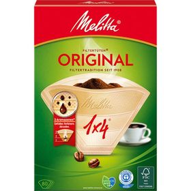 Melitta 1x4 Original Kahverengi Kahve Filtre Kağıdı