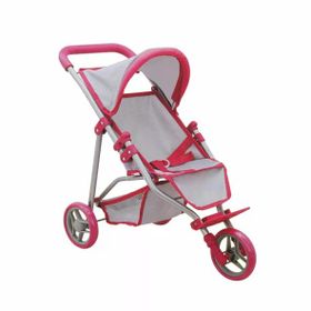 Melobo 3 Tekerlekli Pembe Gri Puset