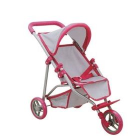 Melobo 3 Tekerlekli Pembe Gri Puset