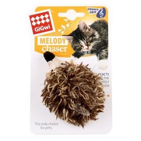 Melody 8,5 cm Chaser Sesli Peluş Kirpi Kedi Oyuncağı