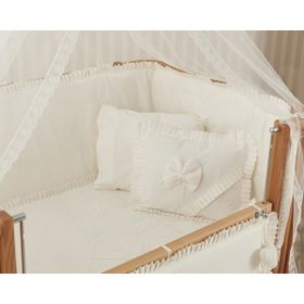 Meltem Smart Bambino Ekru Pamuklu 70x110 cm Bebek Uyku Seti