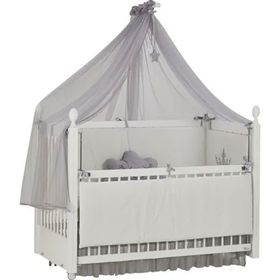 Meltem Smart Kral 60x120 cm Beyaz Anne Yanı Sallanır Beşik