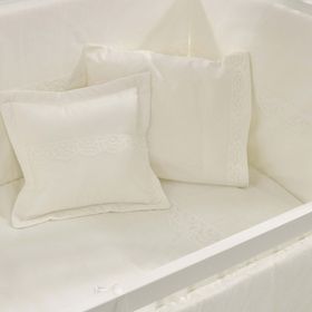 Meltem Smart Mondo İncili Krem Pamuklu 60x120 cm Bebek Uyku Seti