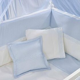 Meltem Smart Mondo İncili Mavi Pamuklu 60x120 cm Bebek Uyku Seti
