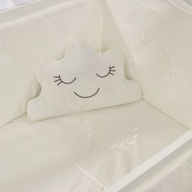 Meltem Smart Motto Nakışlı 60x120 cm Ekru Bebek Uyku Seti