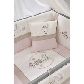 Meltem Smart Pretty Pembe Nakışlı 60x120 cm Bebek Uyku Seti