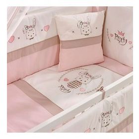 Meltem Smart Pretty Pembe Nakışlı 60x120 cm Bebek Uyku Seti