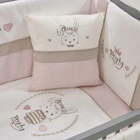 Meltem Smart Pretty Pembe Nakışlı 60x120 cm Bebek Uyku Seti