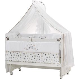 Meltem Smart Woody 60x120 cm Beyaz Sallanır Anne Yanı Beşik