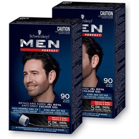 Men Perfect 90 Siyah x 2 Adet Erkek Saç Boyası