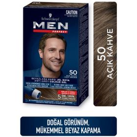 Men Perfect Açık Kahve 50 Erkek Saç Boyası