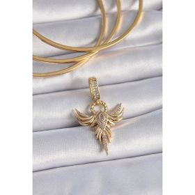 Mena Rise Zirkon Taşlı Pirinç Gold Renk Anka Kuşu Ajda Charm