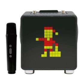 Menashop BTS-270 15W 11X11 Piksel LED Ekranlı Karaoke Siyah Bluetooth Hoparlör