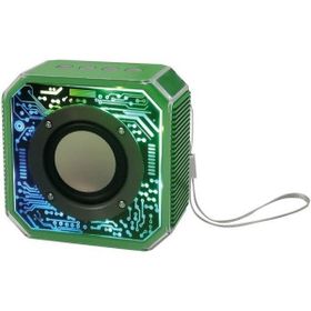 Menashop Bts-86 800 Mah Kablosuz 5.2 Ledli Yeşil Taşınabilir Bluetooth Hoparlör