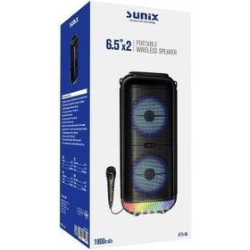 Menashop Bts-95 1800 Mah 6,5 Mikrofonlu LED Işıklı Bluetooth Hoparlör
