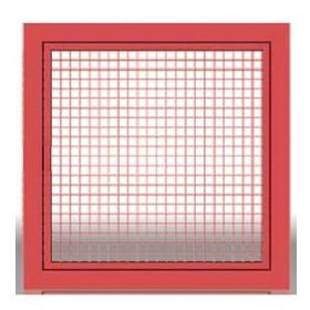 Menfezsan 60 x 60 Alüminyum Kare Petek Menfez