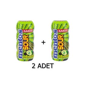 Mentos 30 gr Sour Yeşil Elma Aromalı Draje Sakız (2 adet)