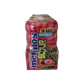 Mentos 56 gr Sour Çilek Aromalı Draje Sakız (6 adet)