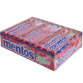Mentos Çilek Aromalı Şeker 37.5 gr (20 adet)