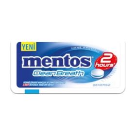Mentos Clean Breath 2 Saat Yoğun Nane Aromalı 21 gr Kutu Şekerleme