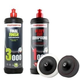 Menzerna 1 Adet Polisaj Süngeri 1000 ml 1000 Pasta 3000 Hare Cila Set