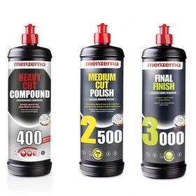 Menzerna 3'lü 1 lt 400-2500-3000 Çizik Giderici Set