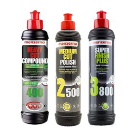 Menzerna 3'lü 250 ml 400 Green-2500-3800 Çizik Giderici Pasta Ve Cila Set