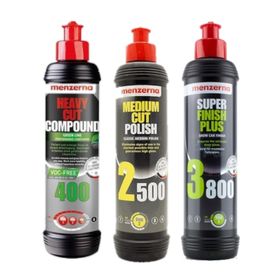 Menzerna 3'lü 250 ml 400 Green-2500-3800 Çizik Giderici Pasta Ve Cila Set