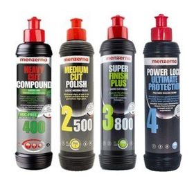 Menzerna 400 Green-2500-3800 4'lü 250 ml Power Lock Ultimate Protection Çizik Giderici Pasta ve Cila Set