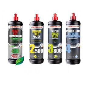 Menzerna 400 Green-2500-3800 4'lü 250 ml Power Lock Ultimate Protection Çizik Giderici Pasta ve Cila Set