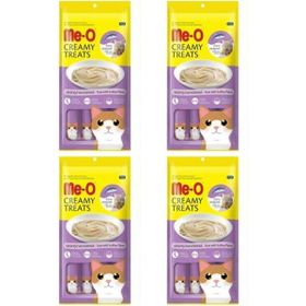 Meo 4x15 gr Creamy Ton Balık ve Deniz Tarağı Sıvı Kedi Ödül Maması