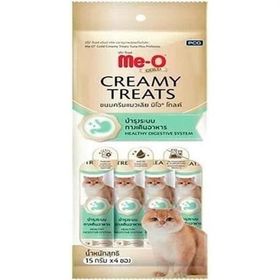 Meo Gold Creamy 4x15 gr Ton Balığı ve Prebiyotik Kedi Ödülü