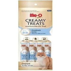 Meo Gold Creamy 4x15 gr Ton Balıklı ve Biotinli Kedi Ödülü
