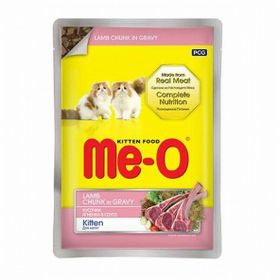 Meo Kuzu Etli Yavru 24x80 gr Kedi Pouch Konservesi