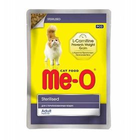 Meo Tavuklu Kısırlaştırılmış 24x80 gr Kedi Pouch Konservesi