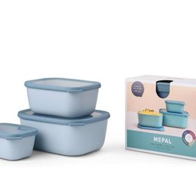 Mepal 3'lü Cirqula Rectangular Saklama Kabı
