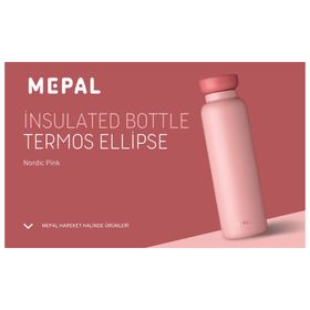 Mepal Insulated Bottle Ellipse Yalıtımlı 900 ml Pembe Termos