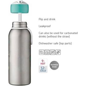 Mepal Insulated Bottle Flip Up Campus 350 ml Pink Çocuk Termosu