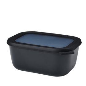 Mepal Multi Bowl Cirqula Rectangular 1500 ml Siyah Saklama Kabı